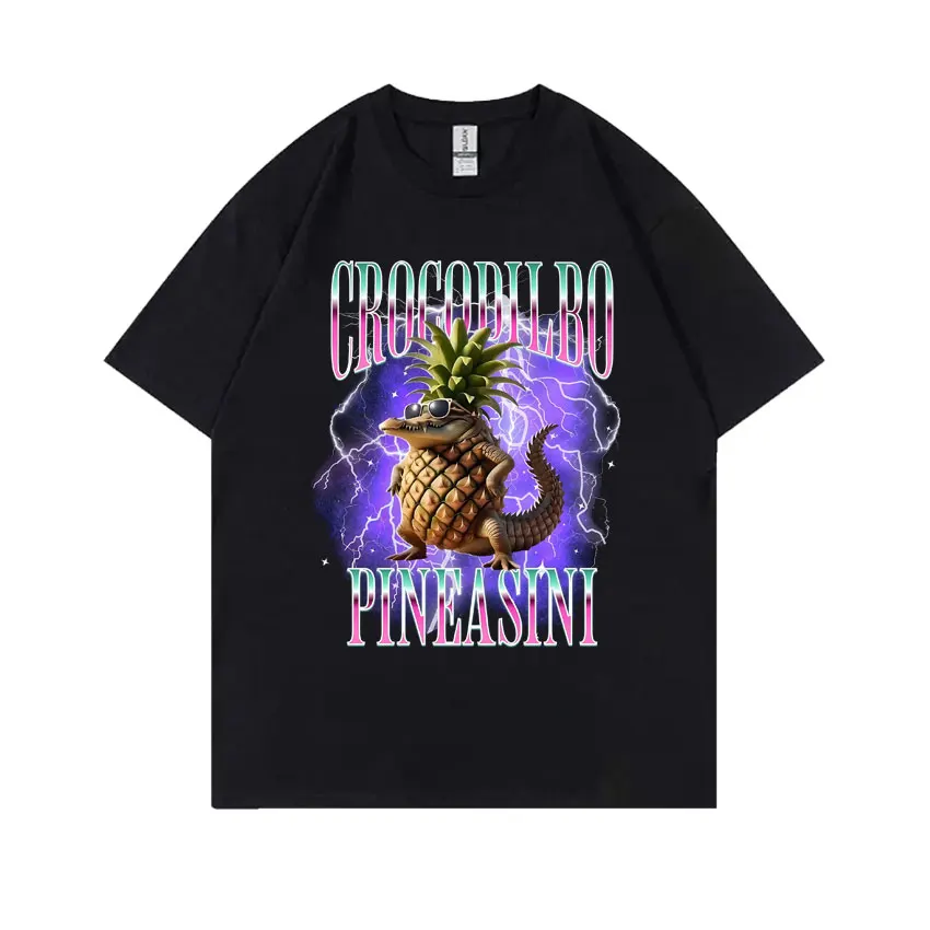 Italian Brainrot Crocodilbo Pineasini T-shirts Pineapple Crocodile Funny Meme Tshirt Men Women Fashion Oversized O-collar Tops
Italian Brainrot Crocodilbo Pineasini T-shirts Pineapple Crocodile Funny Meme Tshirt Men Women Fashion Oversized O-collar Tops