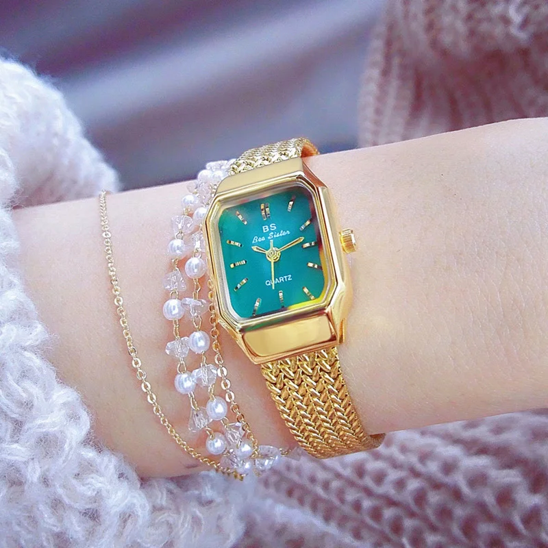 Fashion Luxury Watch For Women Elegant Classic Wheat Ear Strap Temperament Square Small Green Watch Women Watch Reloj Para Mujer
Fashion Luxury Watch For Women Elegant Classic Wheat Ear Strap Temperament Square Small Green Watch Women Watch Reloj Para Mujer