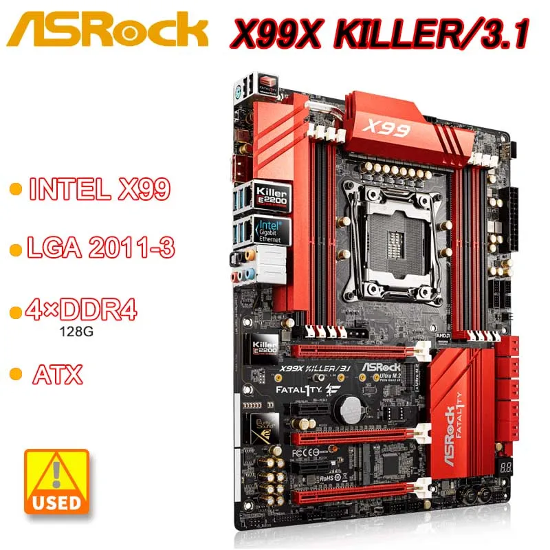 X99 Motherboard ASRock X99X KILLER/3.1 Motherboard LGA 2011-3 DDR4 128GB ATX support E5-4610 E5-2697 E5-2660 E5-1680 i7-6900 cpu
X99 Motherboard ASRock X99X KILLER/3.1 Motherboard LGA 2011-3 DDR4 128GB ATX support E5-4610 E5-2697 E5-2660 E5-1680 i7-6900 cpu