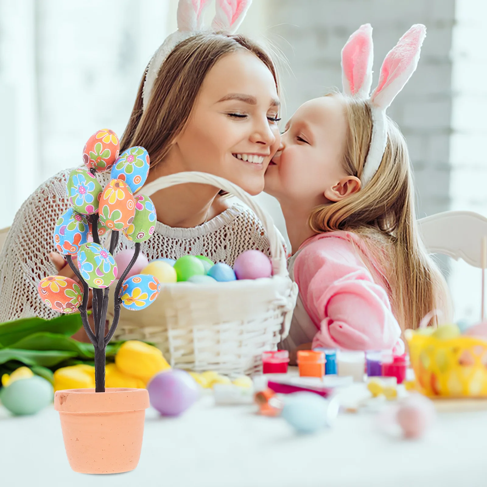 Easter Desktop Ornament 1 Piece Easter Egg Tree Decor Festive Tabletop Centerpiece Holiday Party Decoration Craft
Easter Desktop Ornament 1 Piece Easter Egg Tree Decor Festive Tabletop Centerpiece Holiday Party Decoration Craft