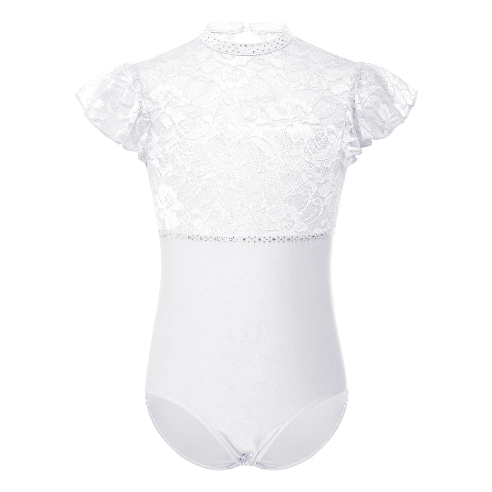 Kids Girls Ballet Unitards Dance Gymnastic Leotards Sheer Lace Patchwork Ruffled Sleeve Cutout Back Press Button Crotch Bodysuit
Kids Girls Ballet Unitards Dance Gymnastic Leotards Sheer Lace Patchwork Ruffled Sleeve Cutout Back Press Button Crotch Bodysuit