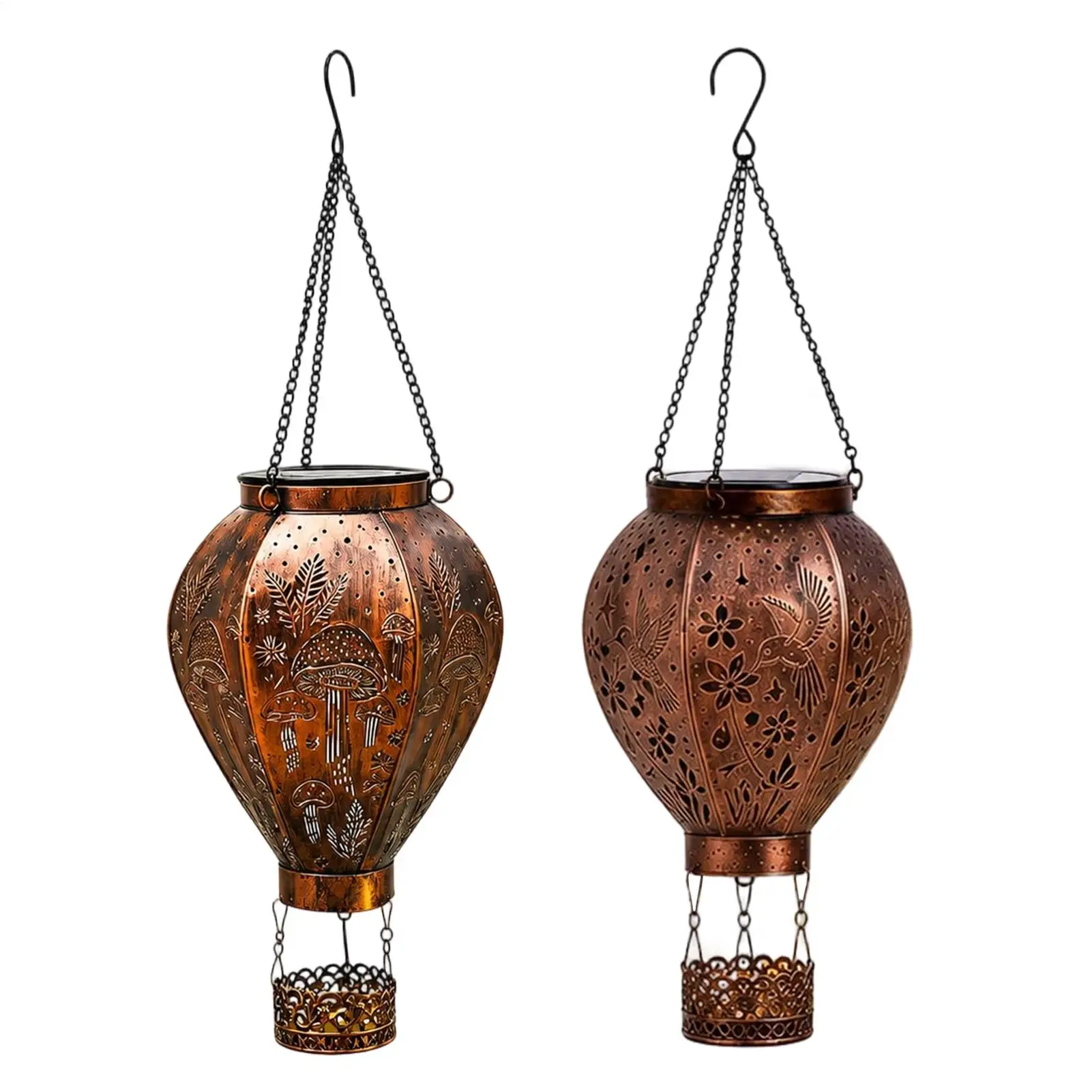 Solar Hot Air Balloon Lantern Hummingbird Mushroom Shaped Solar Light Metal Waterproof Hot Air Balloon Decorations For Patio
Solar Hot Air Balloon Lantern Hummingbird Mushroom Shaped Solar Light Metal Waterproof Hot Air Balloon Decorations For Patio