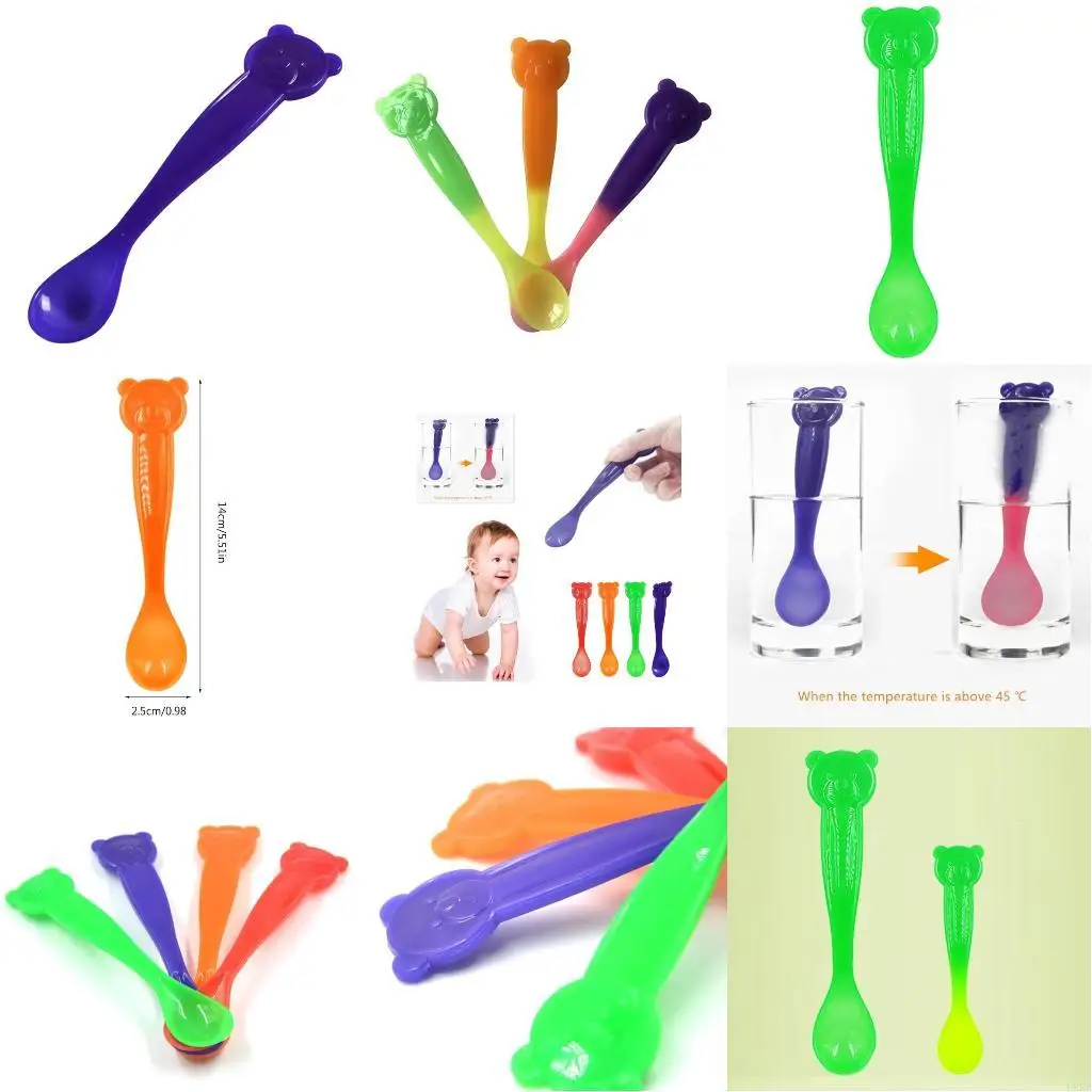 Feeder Spoon with Color Change Kids Cutlery Hot Safe Spoon Toddler Utensil L8RB
Feeder Spoon with Color Change Kids Cutlery Hot Safe Spoon Toddler Utensil L8RB