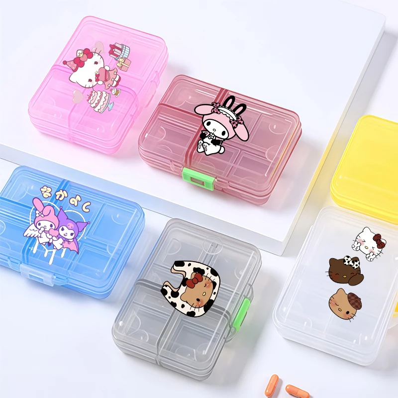 Дорожная аптечка Sanrios HelloKitty Cinnamoroll, портативная печать, влагостойкий чехол для таблеток, водонепроницаемый контейнер для планшета, точечный запас
Дорожная аптечка Sanrios HelloKitty Cinnamoroll, портативная печать, влагостойкий чехол для таблеток, водонепроницаемый контейнер для планшета, точечный запас