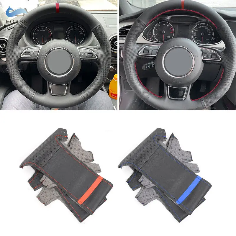 For Audi A1 8X A3 8V A4 B8 A5 A6 C7 A7 A8 Q3 Q5 RS 4 S3 Hand Braid Car Steering Wheel Cover Protection Perforated Leather Trim
For Audi A1 8X A3 8V A4 B8 A5 A6 C7 A7 A8 Q3 Q5 RS 4 S3 Hand Braid Car Steering Wheel Cover Protection Perforated Leather Trim