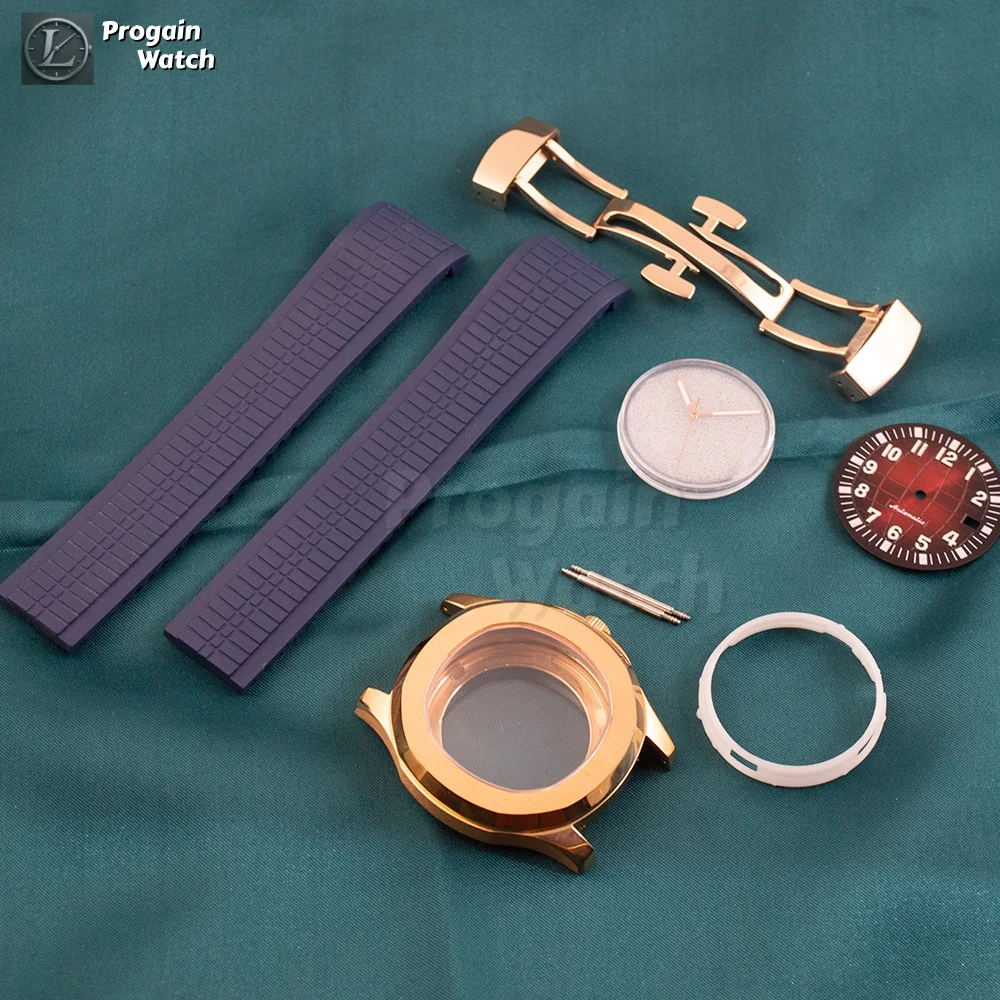 Watch Case Strap Dial Hands for AQUANAUT Nautilus Stainless Steel Watchcase Rubber Strap fit NH35 Movement Watch Accessories
Watch Case Strap Dial Hands for AQUANAUT Nautilus Stainless Steel Watchcase Rubber Strap fit NH35 Movement Watch Accessories