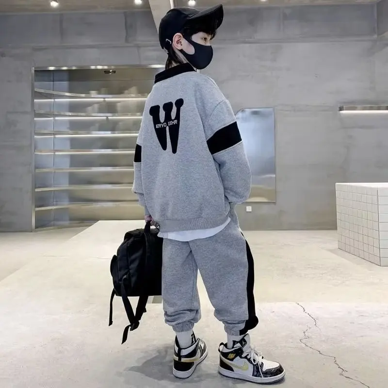 New Spring Autumn Tracksuit Suit Child Baby Boy Cotton Clothing Set Letter Hoodies Coats + Pants 2Pcs for Kids Children Sets
New Spring Autumn Tracksuit Suit Child Baby Boy Cotton Clothing Set Letter Hoodies Coats + Pants 2Pcs for Kids Children Sets