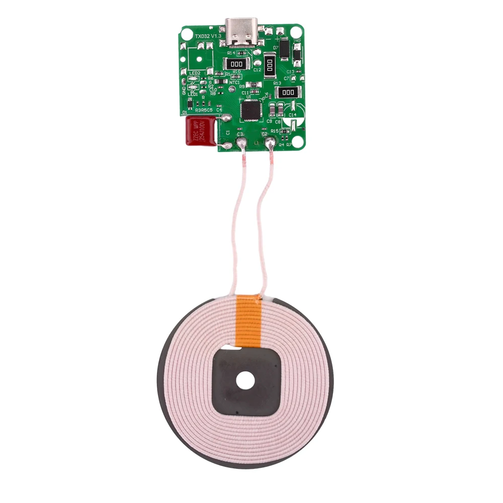 15W 12V Type-C Wireless Charger Transmitter Module High Power 12V Fast Charging Circuit Board With Indicator Light For Phone
15W 12V Type-C Wireless Charger Transmitter Module High Power 12V Fast Charging Circuit Board With Indicator Light For Phone