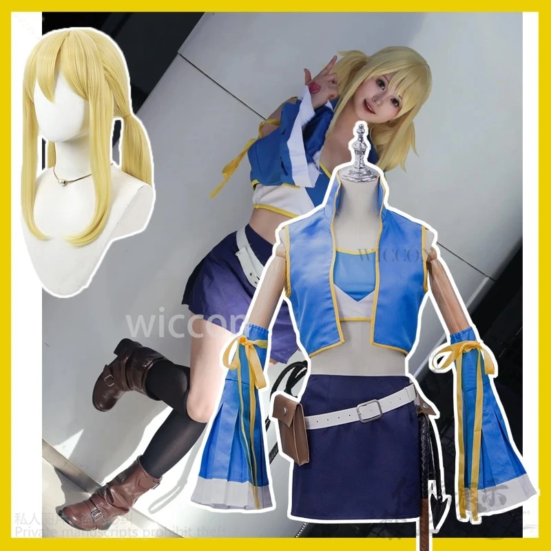 Fairy Tail Люси Хартфилия Косплей Семь лет позже боевая юбка униформа комплект с париком на заказ сексуальные милые женщины событие на Хэллоуин
Fairy Tail Люси Хартфилия Косплей Семь лет позже боевая юбка униформа комплект с париком на заказ сексуальные милые женщины событие на Хэллоуин