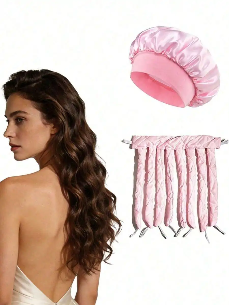1pc Women/Girls Heatless Curling Rods, Soft Curling Headband, No Heat Needed Curling, Sleep Curls, Gentle On Hair, Suitable Long Hair, Can Create Big Waves, Mild Overnight Curls, Soft Satin Slouchy Sleep Curling Foam, Curling Styling (Black/Blue/Pink) ,Ha
1pc Women/Girls Heatless Curling Rods, Soft Curling Headband, No Heat Needed Curling, Sleep Curls, Gentle On Hair, Suitable Long Hair, Can Create Big Waves, Mild Overnight Curls, Soft Satin Slouchy Sleep Curling Foam, Curling Styling (Black/Blue/Pink) ,Ha