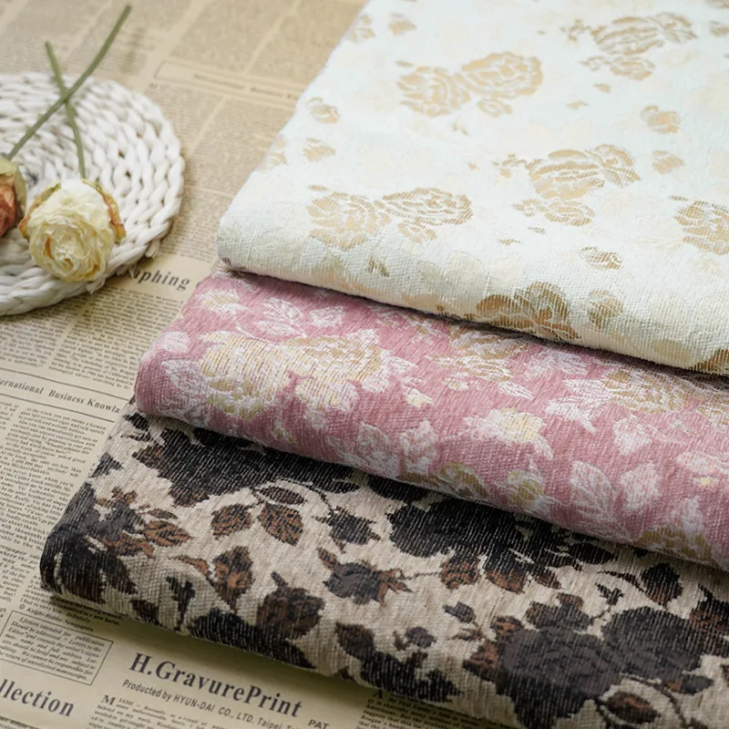 Rose Jacquard Velvet Like Fabric Spring Autumn Tea Dress Multi Color Curtain Textile Blouse Decor Designer DIY Material
Rose Jacquard Velvet Like Fabric Spring Autumn Tea Dress Multi Color Curtain Textile Blouse Decor Designer DIY Material