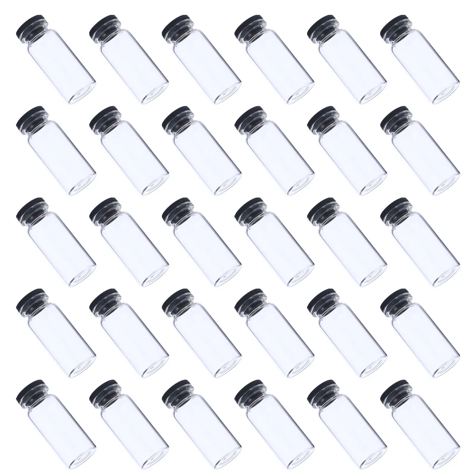 30Pcs 10Ml Clear Glass Vials with Caps Thick Flat Bottom High Pressure Resistant for Essential Oils Samples Science Lab
30Pcs 10Ml Clear Glass Vials with Caps Thick Flat Bottom High Pressure Resistant for Essential Oils Samples Science Lab