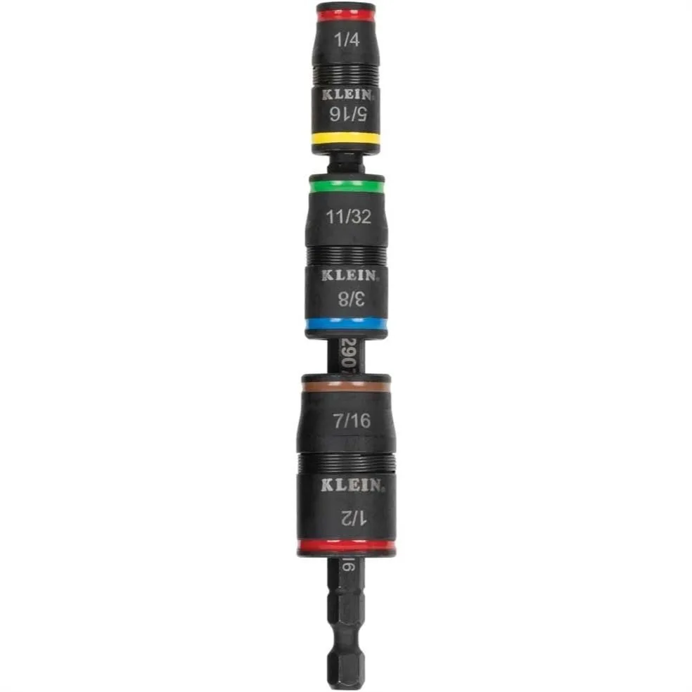 7-in-1 Flip Socket Set with 1/4 to 1/2-Inch Nut Drivers and Bit Holder for Impact Driver
7-in-1 Flip Socket Set with 1/4 to 1/2-Inch Nut Drivers and Bit Holder for Impact Driver