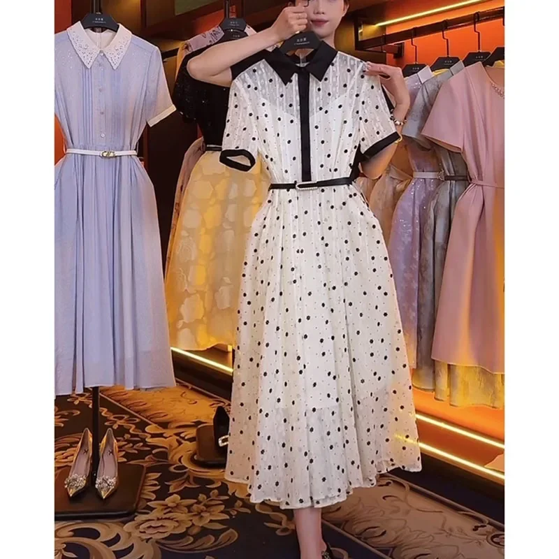 Women's Summer Polka Dot Short Sleeve Dress Slim Fit Casual Comfortable Breathable Multi-Color Daily Wear 2025 New Style
Women's Summer Polka Dot Short Sleeve Dress Slim Fit Casual Comfortable Breathable Multi-Color Daily Wear 2025 New Style