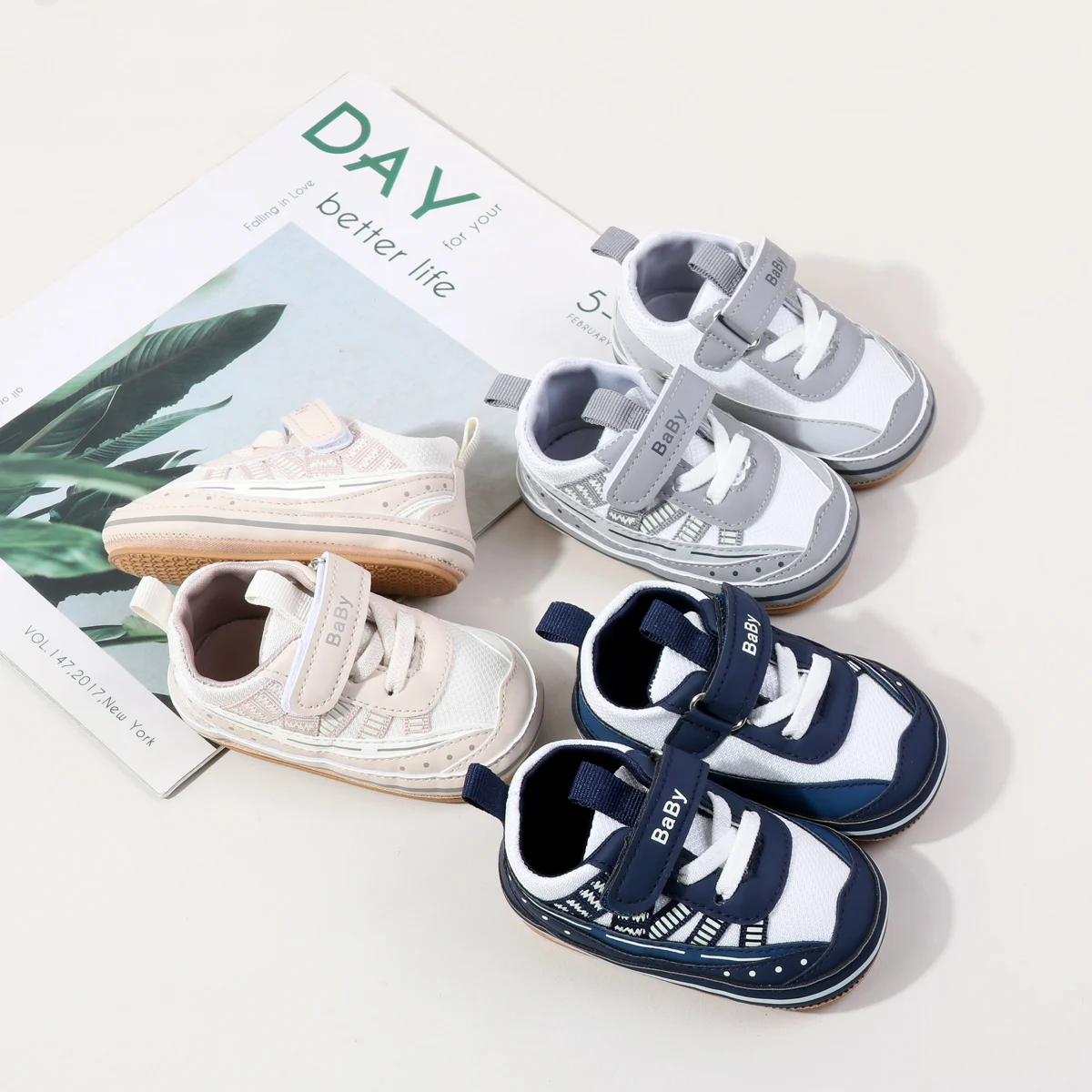 New Design Baby Boys And Girls First Walking Toddler Shoes For 0-1 Years Old Hook loop Soft TPR Sole Baby Unisex Shoes
New Design Baby Boys And Girls First Walking Toddler Shoes For 0-1 Years Old Hook loop Soft TPR Sole Baby Unisex Shoes