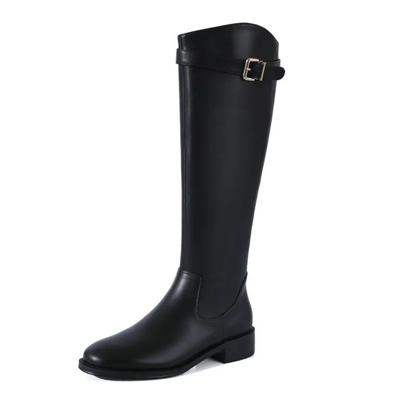 Genuine Leather Low Heels Knee High Boots Newest Pary Casual Shoes Woman 2023 Fashion Side Zipper Tight High Boots
Genuine Leather Low Heels Knee High Boots Newest Pary Casual Shoes Woman 2023 Fashion Side Zipper Tight High Boots