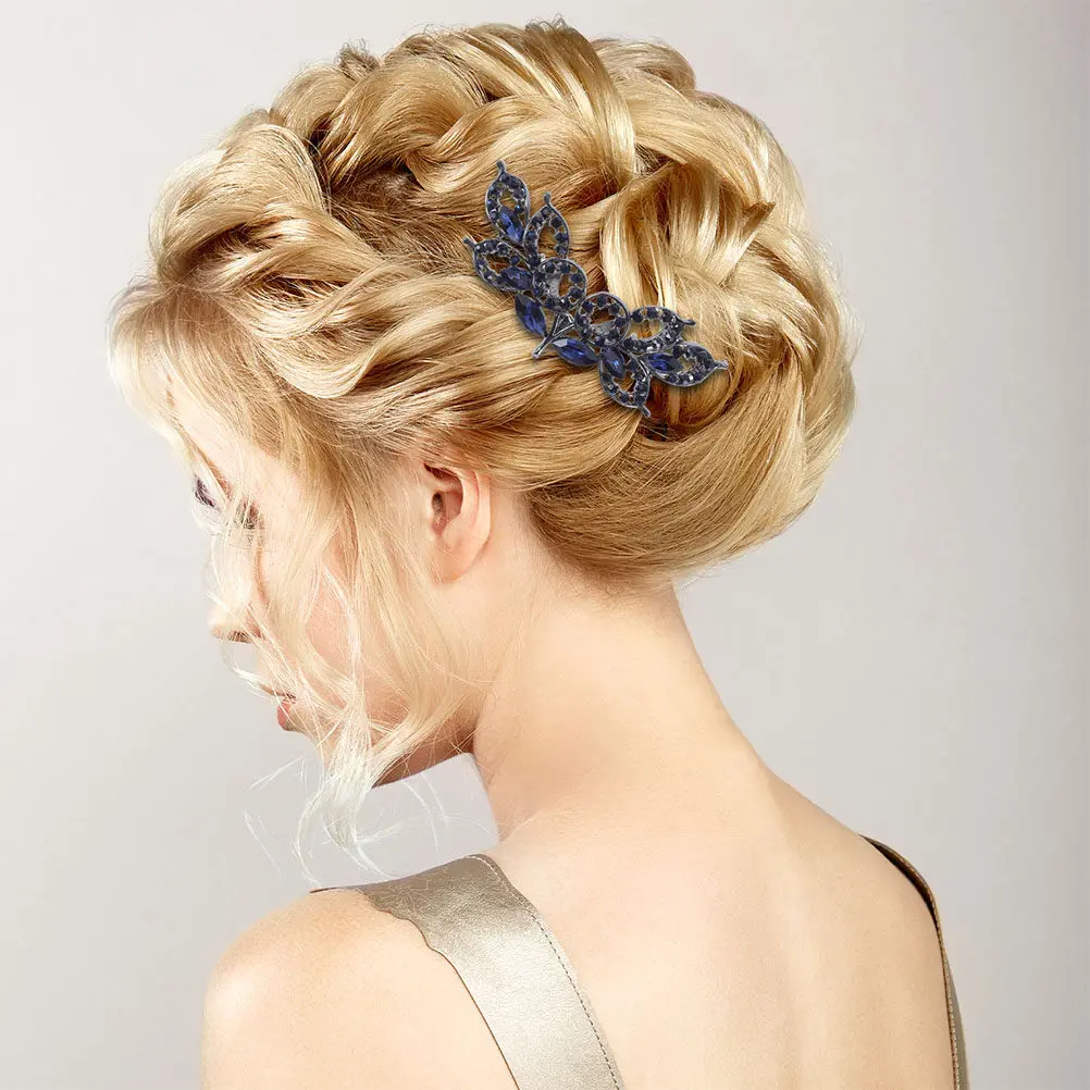 2Pcs Rhinestone Alloy Bridal Hair Comb Crystal Wedding Side Comb for Bride Bridesmaid Hair Decoration Accessories
2Pcs Rhinestone Alloy Bridal Hair Comb Crystal Wedding Side Comb for Bride Bridesmaid Hair Decoration Accessories