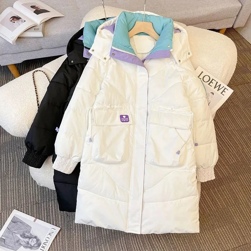Korean Winter Jackets Women's Clothing 2023 New Down Cotton Padded Coat Hooded Long Loose Parkas Female Oversize Thicken Outwear
Korean Winter Jackets Women's Clothing 2023 New Down Cotton Padded Coat Hooded Long Loose Parkas Female Oversize Thicken Outwear