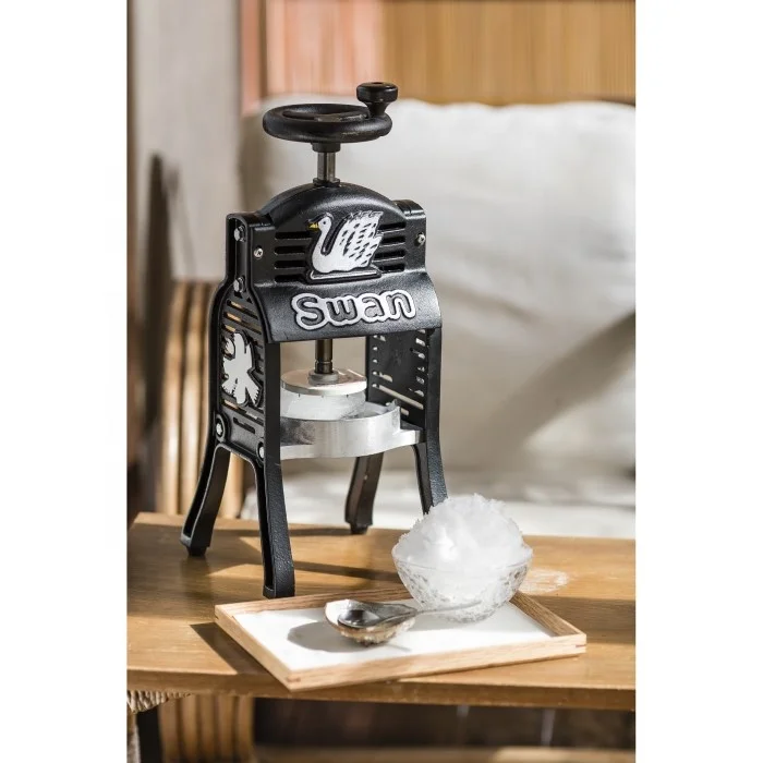 Ice Shaver BLACK SWAN (E) Strong and Durable Cast Iron Ice Shaved Machine Made of Hard to Rust Metals
Ice Shaver BLACK SWAN (E) Strong and Durable Cast Iron Ice Shaved Machine Made of Hard to Rust Metals