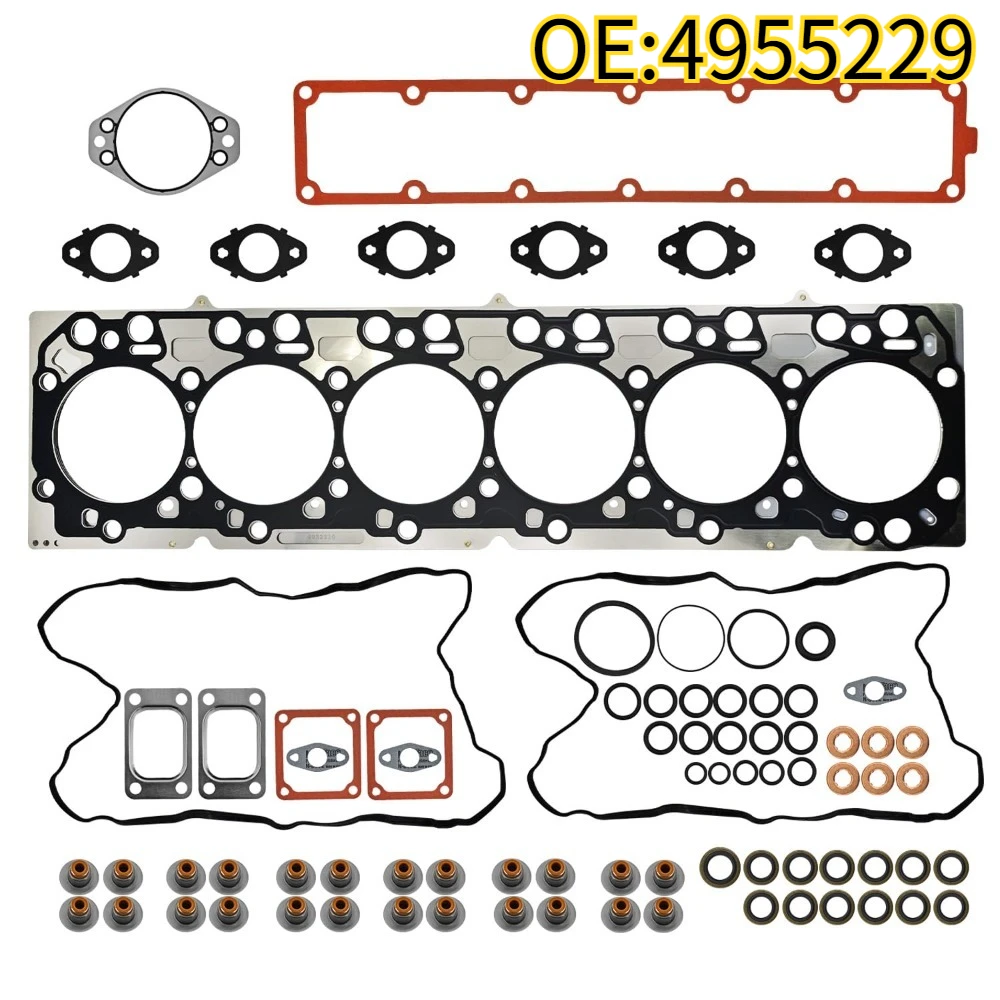 High quality New For 4955229 Upper Engine Head Gasket Set fits Cummins EPA10 6.7 liter ISB/QSB
High quality New For 4955229 Upper Engine Head Gasket Set fits Cummins EPA10 6.7 liter ISB/QSB