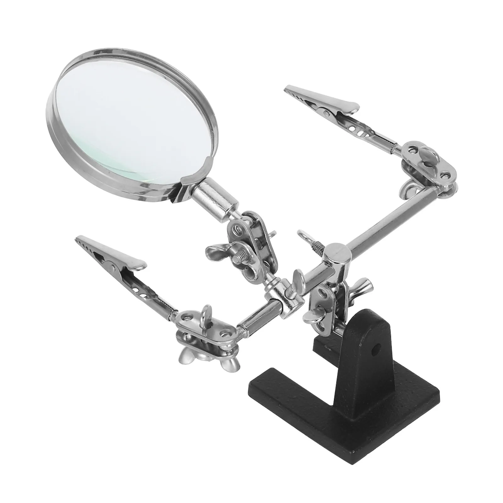 Jewelry Hot Air Rework Station Adjustable Helping Hands Soldering Magnifying Glasses Circuit Board Holder
Jewelry Hot Air Rework Station Adjustable Helping Hands Soldering Magnifying Glasses Circuit Board Holder