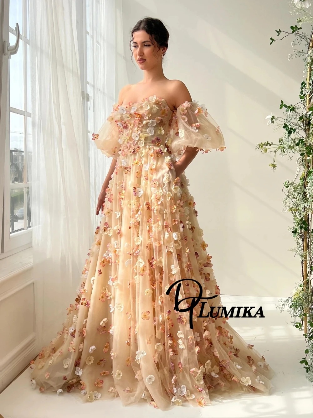 Colorful Blooms Romantic Tulle Evening Dress Classy Charming A Line Customized Prom Gown Birthday Party Banquet Cocktail Wear
Colorful Blooms Romantic Tulle Evening Dress Classy Charming A Line Customized Prom Gown Birthday Party Banquet Cocktail Wear