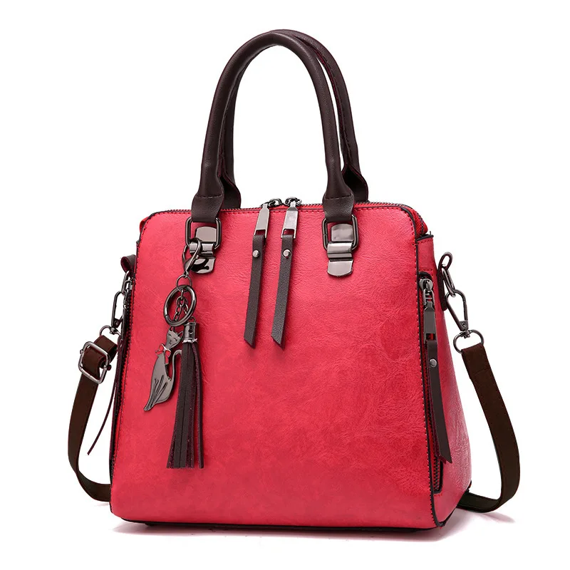 Fashion Retro Handbag Large Capacity Fox Pendant Women's Bag One Shoulder Messenger Bag Red Wine Crossbody Bag
Fashion Retro Handbag Large Capacity Fox Pendant Women's Bag One Shoulder Messenger Bag Red Wine Crossbody Bag