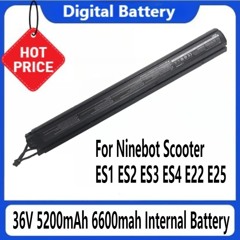 Intelligent Electric Scooter 36V 5200mAh 6600mah Internal Battery Assembly for Ninebot Scooter ES1 ES2 ES3 ES4 E22 E25 Battery
Intelligent Electric Scooter 36V 5200mAh 6600mah Internal Battery Assembly for Ninebot Scooter ES1 ES2 ES3 ES4 E22 E25 Battery