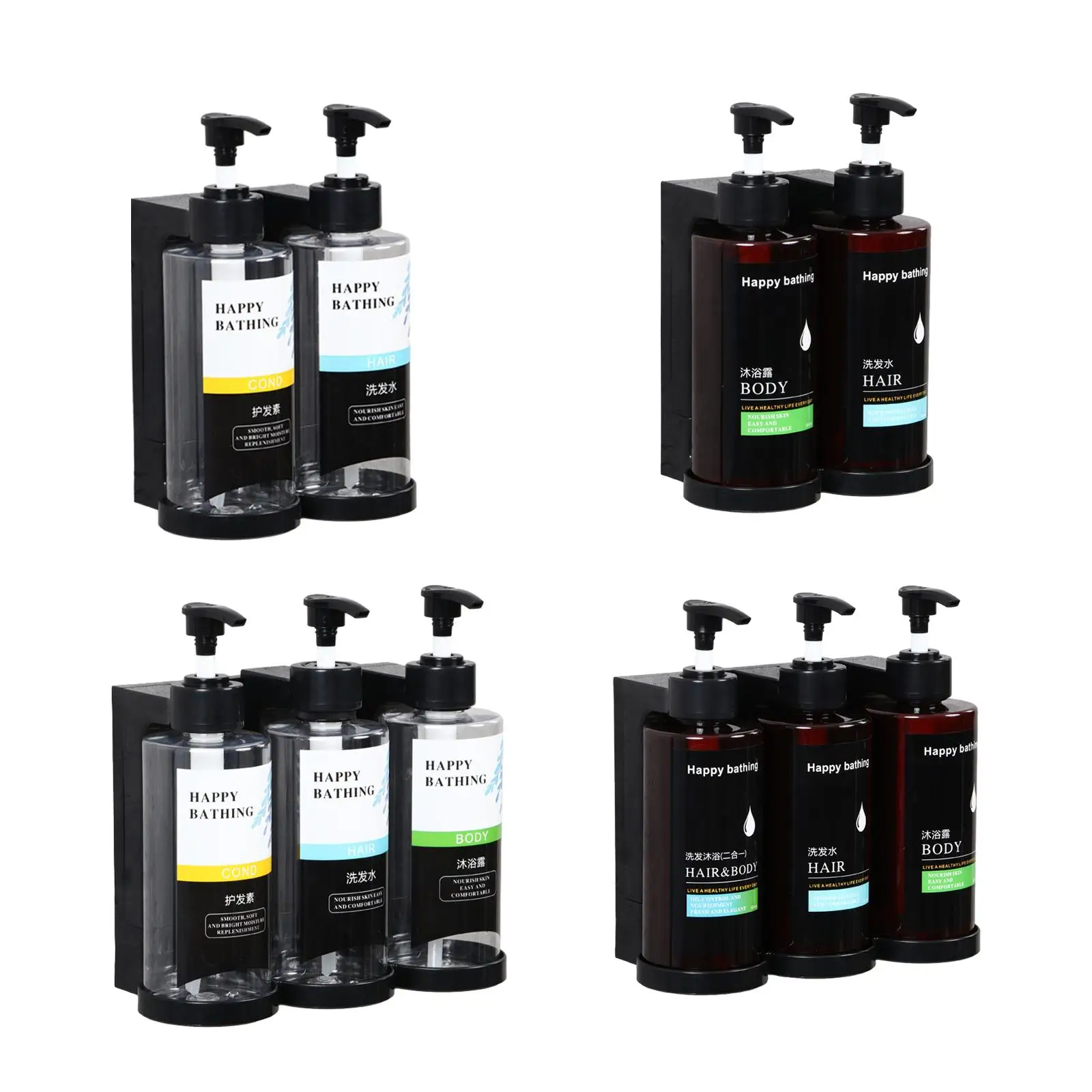 Empty Pump Bottle Pump Bottle Manual Easy Clean Wall Mount Shampoo Dispenser for Washroom Hotel Toilet Restaurant Accessories
Empty Pump Bottle Pump Bottle Manual Easy Clean Wall Mount Shampoo Dispenser for Washroom Hotel Toilet Restaurant Accessories
