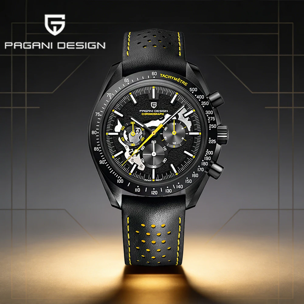 Pagani Design Moon Men's Watches 2026 new luxury Quartz men's watches Top Sapphire Speed sports chronograph Leather reloj hombre
Pagani Design Moon Men's Watches 2026 new luxury Quartz men's watches Top Sapphire Speed sports chronograph Leather reloj hombre