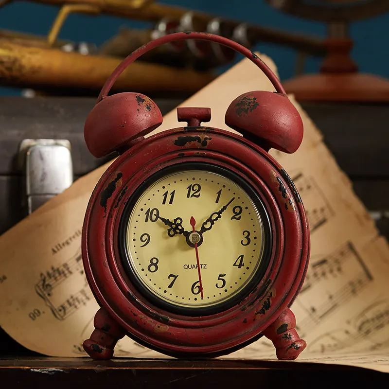American Vintage Table Clock Nordic Decorate Ornament Living Room Table Clock Simple Originality Dekorative Uhr Home Decor HQ40Z
American Vintage Table Clock Nordic Decorate Ornament Living Room Table Clock Simple Originality Dekorative Uhr Home Decor HQ40Z