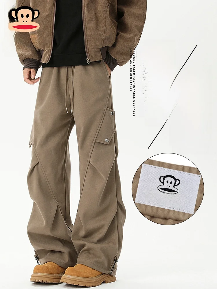 PaulFrank American Retro Folded Utili Pants Men's Loose Straight Casual Trousers Autumn Season Khaki Color Straight Leg
PaulFrank American Retro Folded Utili Pants Men's Loose Straight Casual Trousers Autumn Season Khaki Color Straight Leg