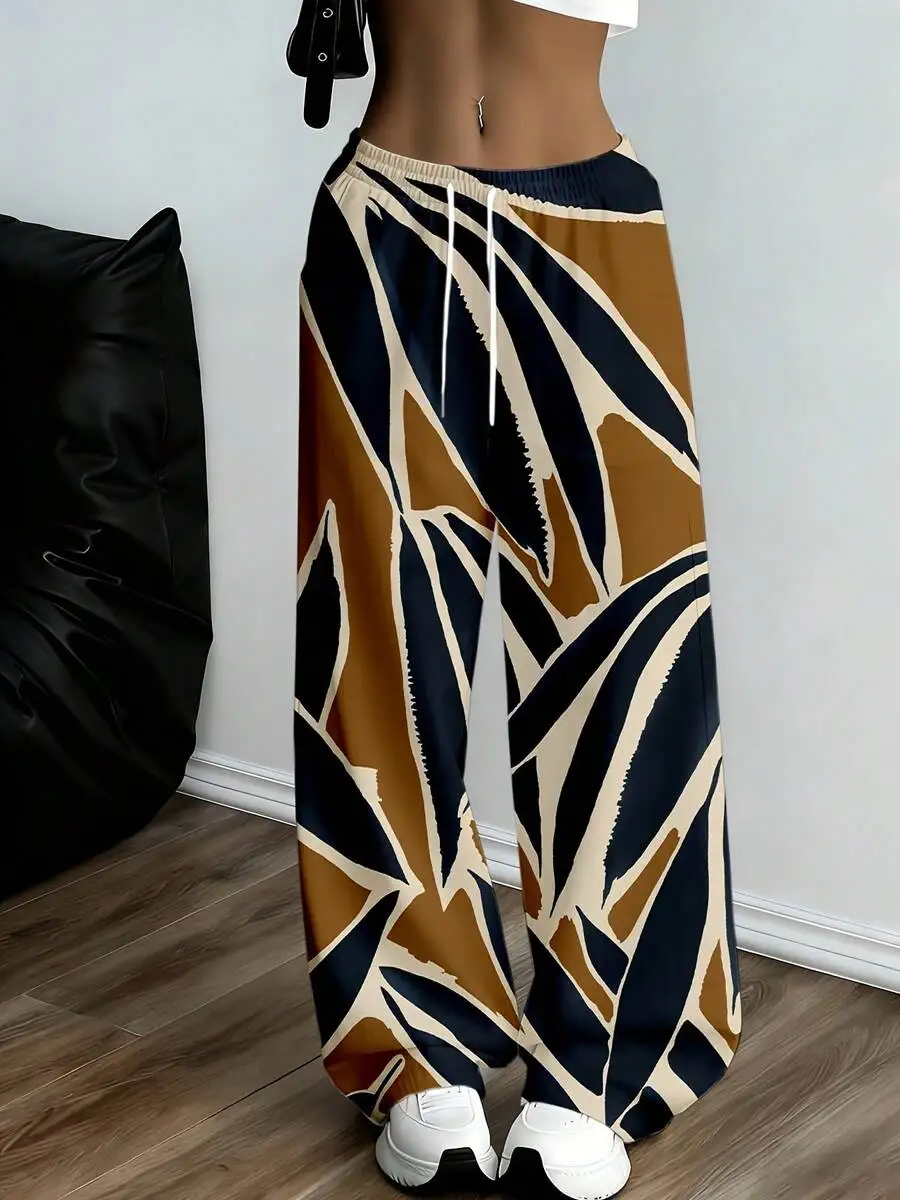 Abstract Geometric Wide Leg Sweatpants With Drawstring Waist For Casual Sport
Abstract Geometric Wide Leg Sweatpants With Drawstring Waist For Casual Sport