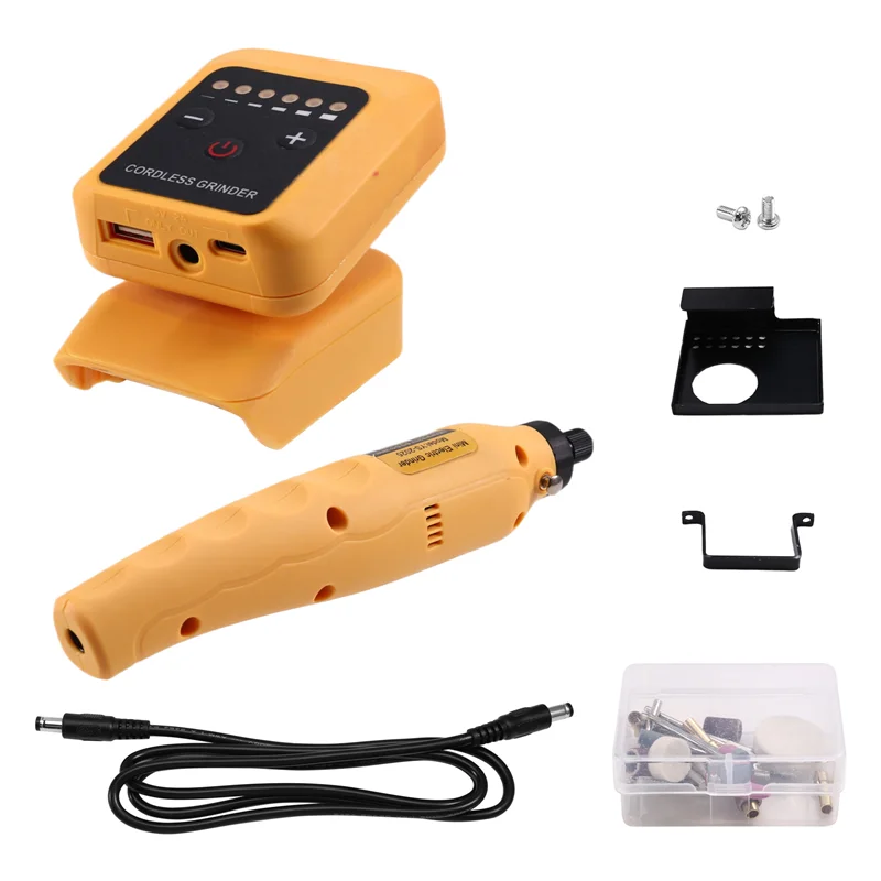 BYBS-80W Cordless Electric Grinder Kit No-Load Speed Up To 18000Rpm Rechargeable DIY Electric Grinder For 18V-21V Battery
BYBS-80W Cordless Electric Grinder Kit No-Load Speed Up To 18000Rpm Rechargeable DIY Electric Grinder For 18V-21V Battery