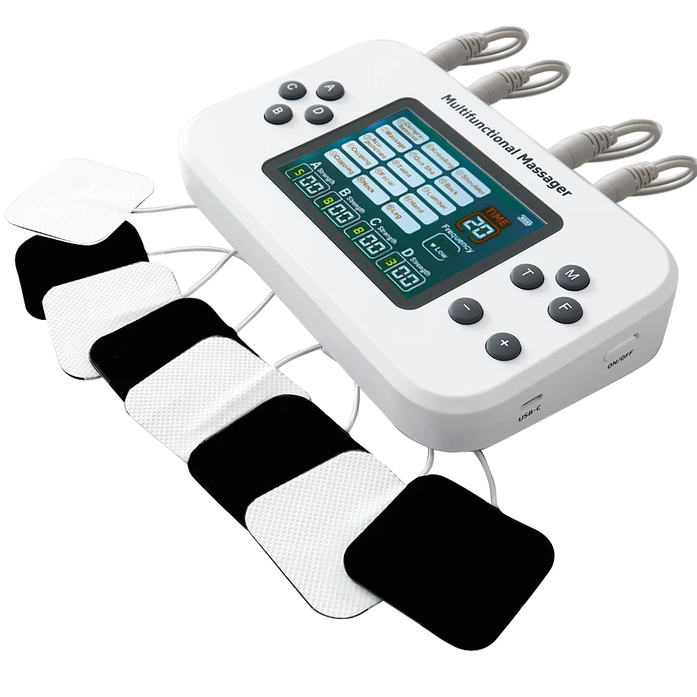 15 Modes EMS Muscle Stimulator 4 Output TENS Digital Massager Acupuncture EMS Electrostimulator Massager Physiotherapy Device
15 Modes EMS Muscle Stimulator 4 Output TENS Digital Massager Acupuncture EMS Electrostimulator Massager Physiotherapy Device