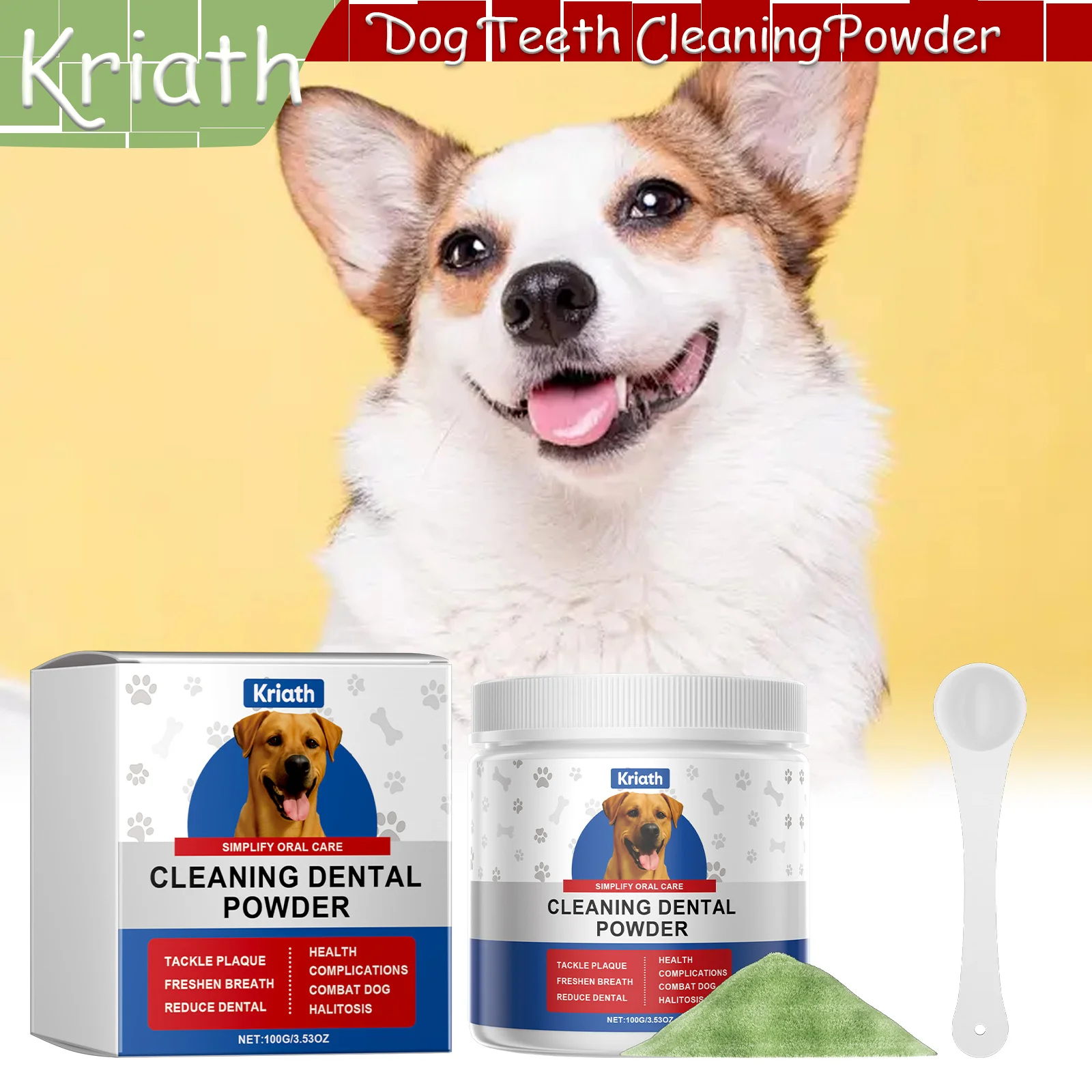 Kriath Cleaning Dental Powder Freshen Breath and Keep it Fresh for a Long Time.Mild Formula, Suitable for Daily Oral Care
Kriath Cleaning Dental Powder Freshen Breath and Keep it Fresh for a Long Time.Mild Formula, Suitable for Daily Oral Care