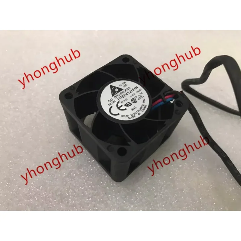 Delta Electronics FFB0412HHN 5M01 DC 12V 0.17A 40x40x28mm Server Cooling Fan
Delta Electronics FFB0412HHN 5M01 DC 12V 0.17A 40x40x28mm Server Cooling Fan
