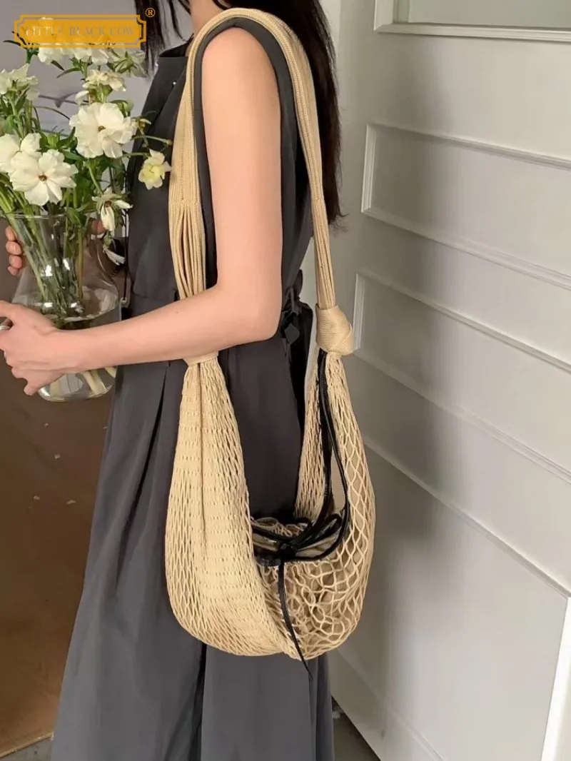 Women Office Handmade Weave Knitted Bag Large Capacity Totes Beach Holiday Bag Hollow Out Crossbody Bag Ladies Strap Shoulder
Women Office Handmade Weave Knitted Bag Large Capacity Totes Beach Holiday Bag Hollow Out Crossbody Bag Ladies Strap Shoulder