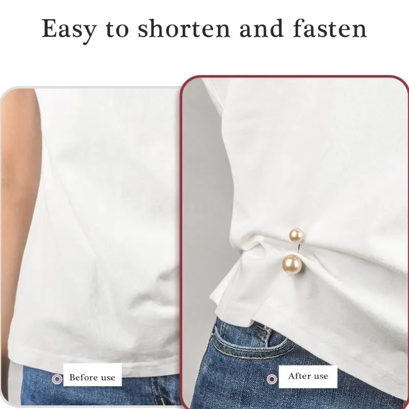 QX2E Artificial Pearls Waist Tightener Pants Shortener Clip Trousers Length Adjuster Clip Shawl Clip Cardigan Collar Safe Pin
QX2E Artificial Pearls Waist Tightener Pants Shortener Clip Trousers Length Adjuster Clip Shawl Clip Cardigan Collar Safe Pin