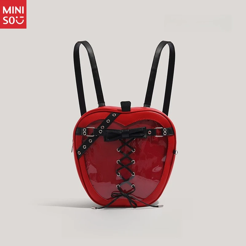 Miniso Unique Apple Ita Bag, Cute Display Backpack for Commute & Anime Fans
Miniso Unique Apple Ita Bag, Cute Display Backpack for Commute & Anime Fans