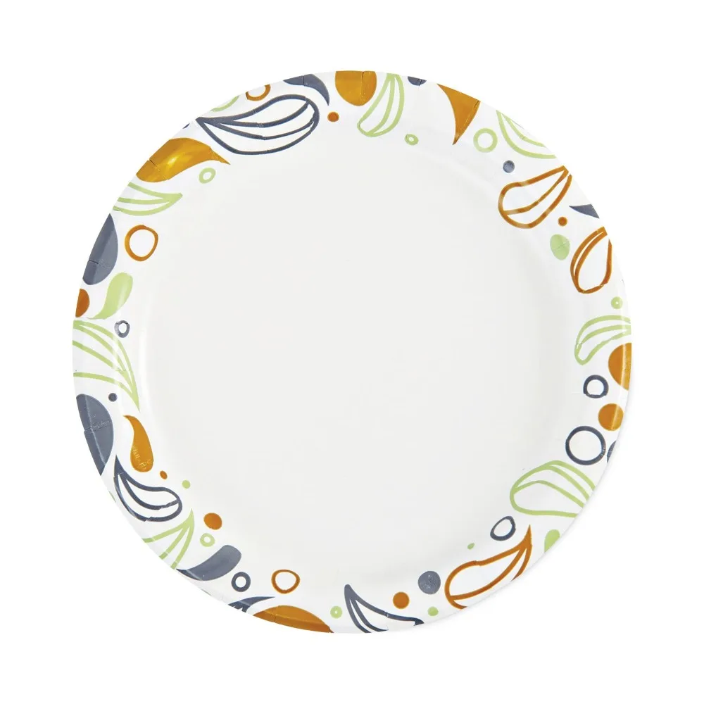 1,000 Boardwalk Deerfield Printed Disposable Paper Plates per Carton, White/Yellow/Green/Purple Modern Floral Motif,
1,000 Boardwalk Deerfield Printed Disposable Paper Plates per Carton, White/Yellow/Green/Purple Modern Floral Motif,