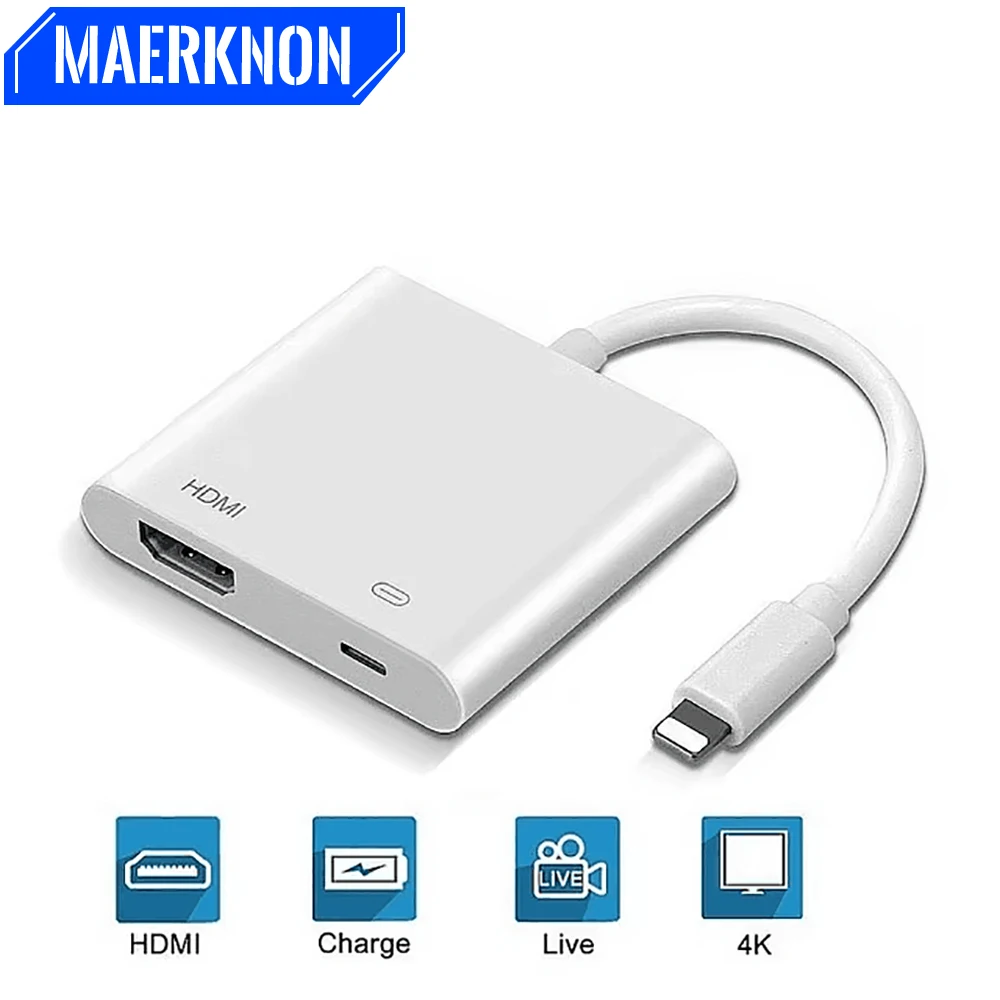 HD 1080P Phone To HDMI-Compatible Projection Cable Adapter Display Video Converter Audio Sync Screen Connector For iPhone iPad
HD 1080P Phone To HDMI-Compatible Projection Cable Adapter Display Video Converter Audio Sync Screen Connector For iPhone iPad
