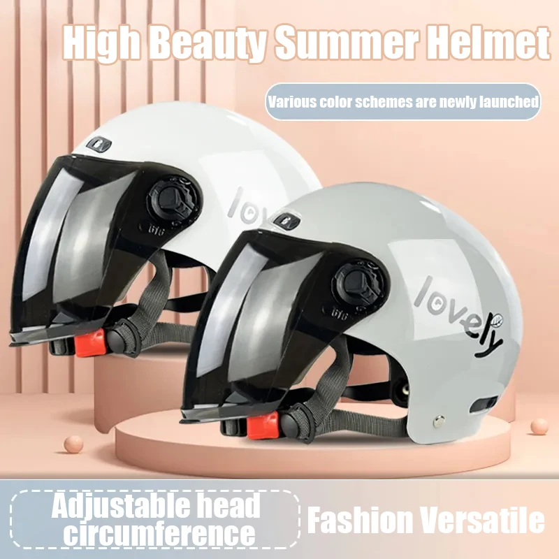 Adult Electric Motorcycle Helmet Half Helmet Scooter Motor Crash Helmet Motorcycle Bicycle Sunshade Sun Protection Summer
Adult Electric Motorcycle Helmet Half Helmet Scooter Motor Crash Helmet Motorcycle Bicycle Sunshade Sun Protection Summer