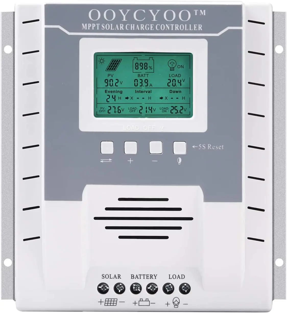 OOYCYOO MPPT 40A Solar Charge Controller For 12V 24V DC Battery Regulator MAX 2600W
OOYCYOO MPPT 40A Solar Charge Controller For 12V 24V DC Battery Regulator MAX 2600W 