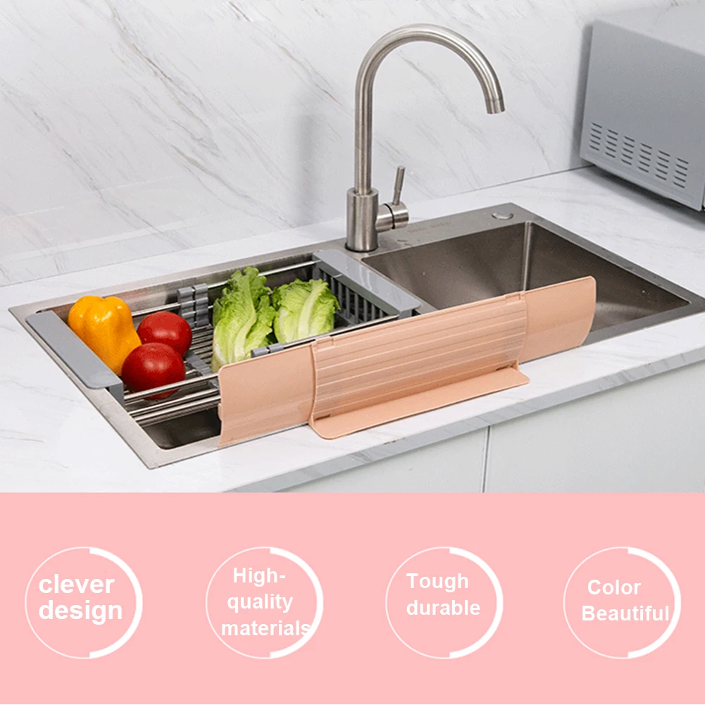 1Pc Anti Splash Water Baffle Board Water Guard Splatter Sucker Screen Kitchen Sink Tool Fruit Vegetable Washing Anti-water Board
1Pc Anti Splash Water Baffle Board Water Guard Splatter Sucker Screen Kitchen Sink Tool Fruit Vegetable Washing Anti-water Board