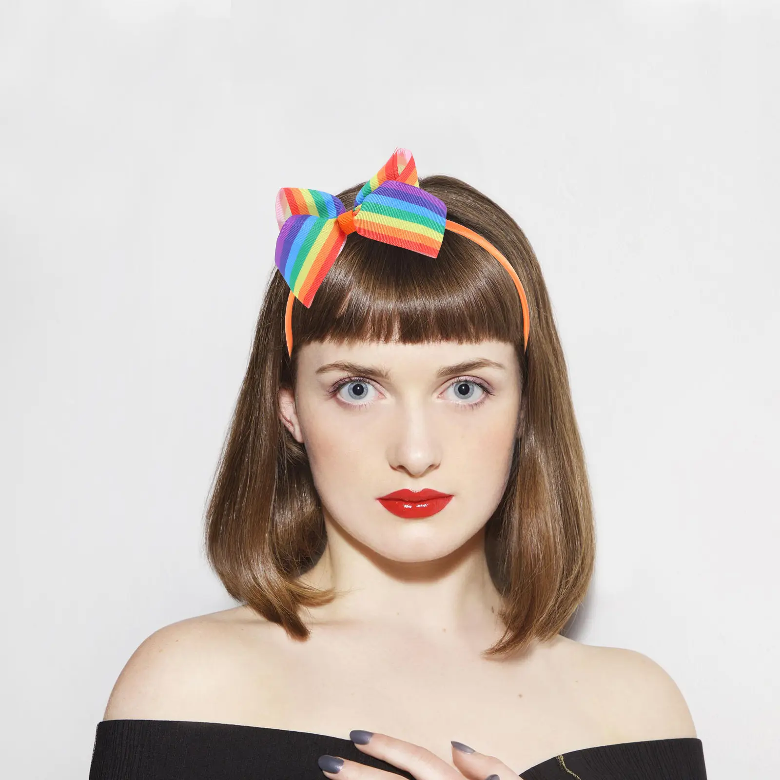 4Pcs Pride Headbands Rainbow Striped Bowknot Design Soft Elastic Headbands for Women Daily Wear Party Parade Carnival
4Pcs Pride Headbands Rainbow Striped Bowknot Design Soft Elastic Headbands for Women Daily Wear Party Parade Carnival