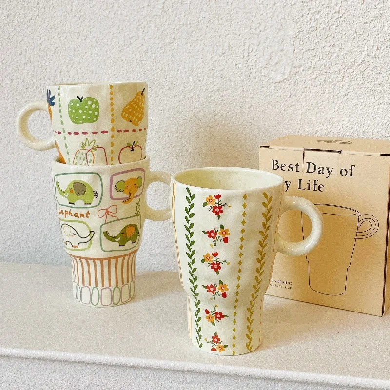 Hand-held High-footed Mugs, Niche Ceramic Cups, Office Water Cups
Hand-held High-footed Mugs, Niche Ceramic Cups, Office Water Cups