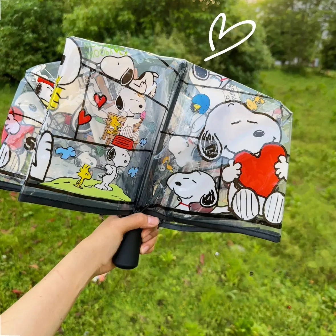 Cute Puppy Transparent Umbrella, Fully Automatic Three Fold Umbrella Straight Handle, Foldable Windbreak Umbrella,Photo Ornament
Cute Puppy Transparent Umbrella, Fully Automatic Three Fold Umbrella Straight Handle, Foldable Windbreak Umbrella,Photo Ornament