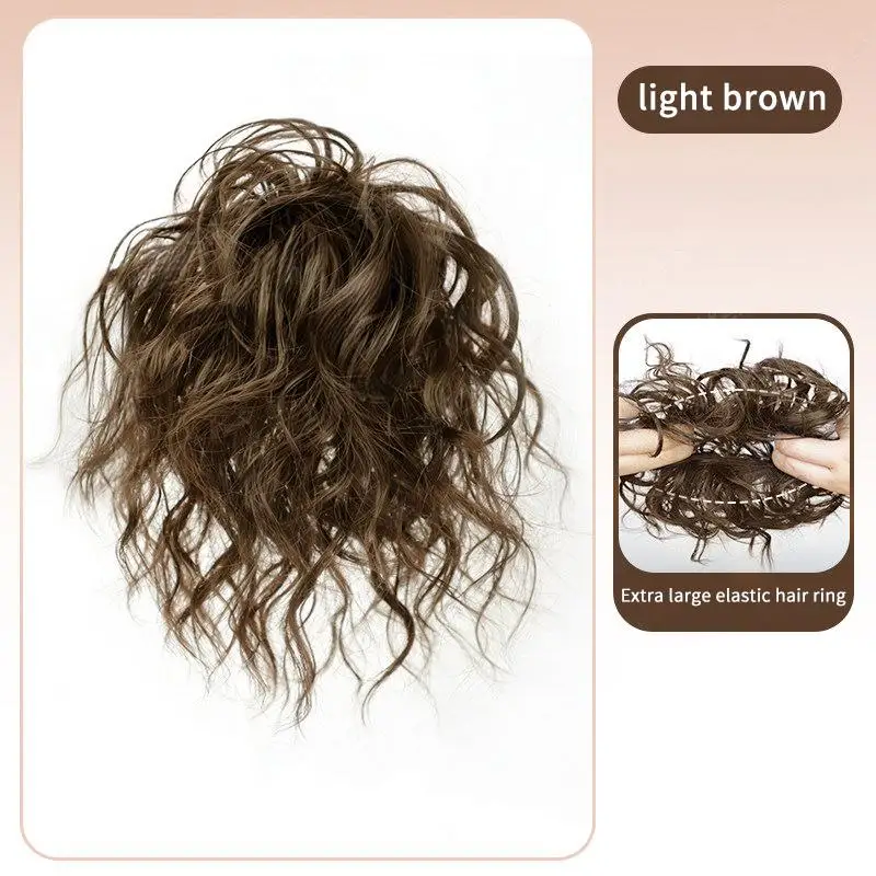 Fluffy Curly Bun Hairpiece Elastic Rubber Band Synthetic Hair Extension Daily Party Use
Fluffy Curly Bun Hairpiece Elastic Rubber Band Synthetic Hair Extension Daily Party Use