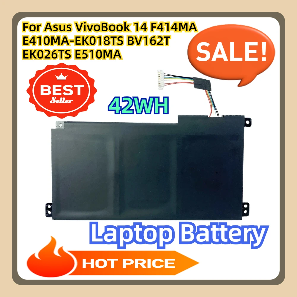 For Asus VivoBook 14 F414MA E410MA-EK018TS BV162T EK026TS E510MA Series 11.55V 42Wh B31N1912 C31N1912 Laptop Battery
For Asus VivoBook 14 F414MA E410MA-EK018TS BV162T EK026TS E510MA Series 11.55V 42Wh B31N1912 C31N1912 Laptop Battery